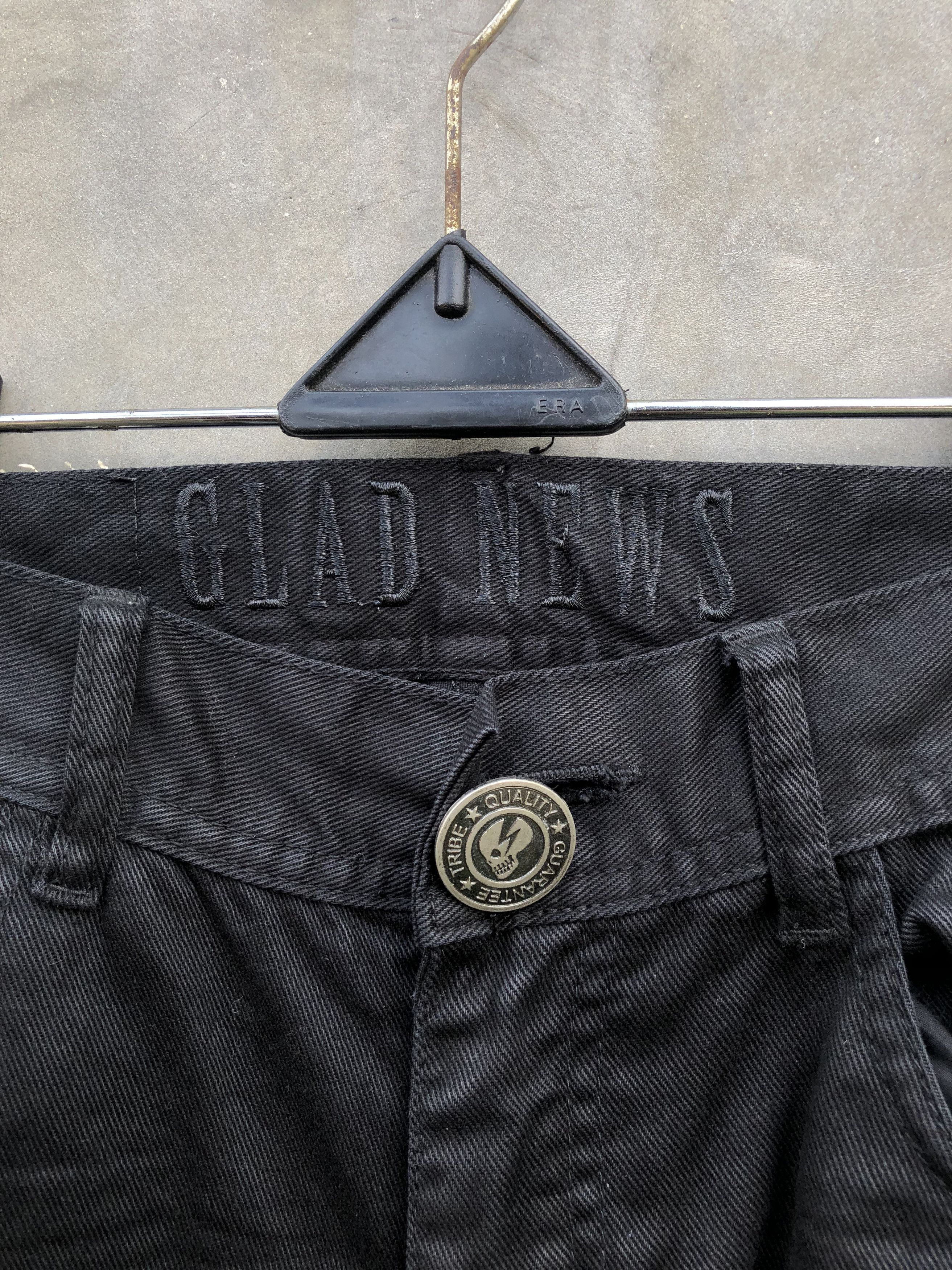 If Six Was Nine × Japanese Brand × Seditionaries Glad News Ripped gothic flare zip pants Size US 31 - 11 Thumbnail