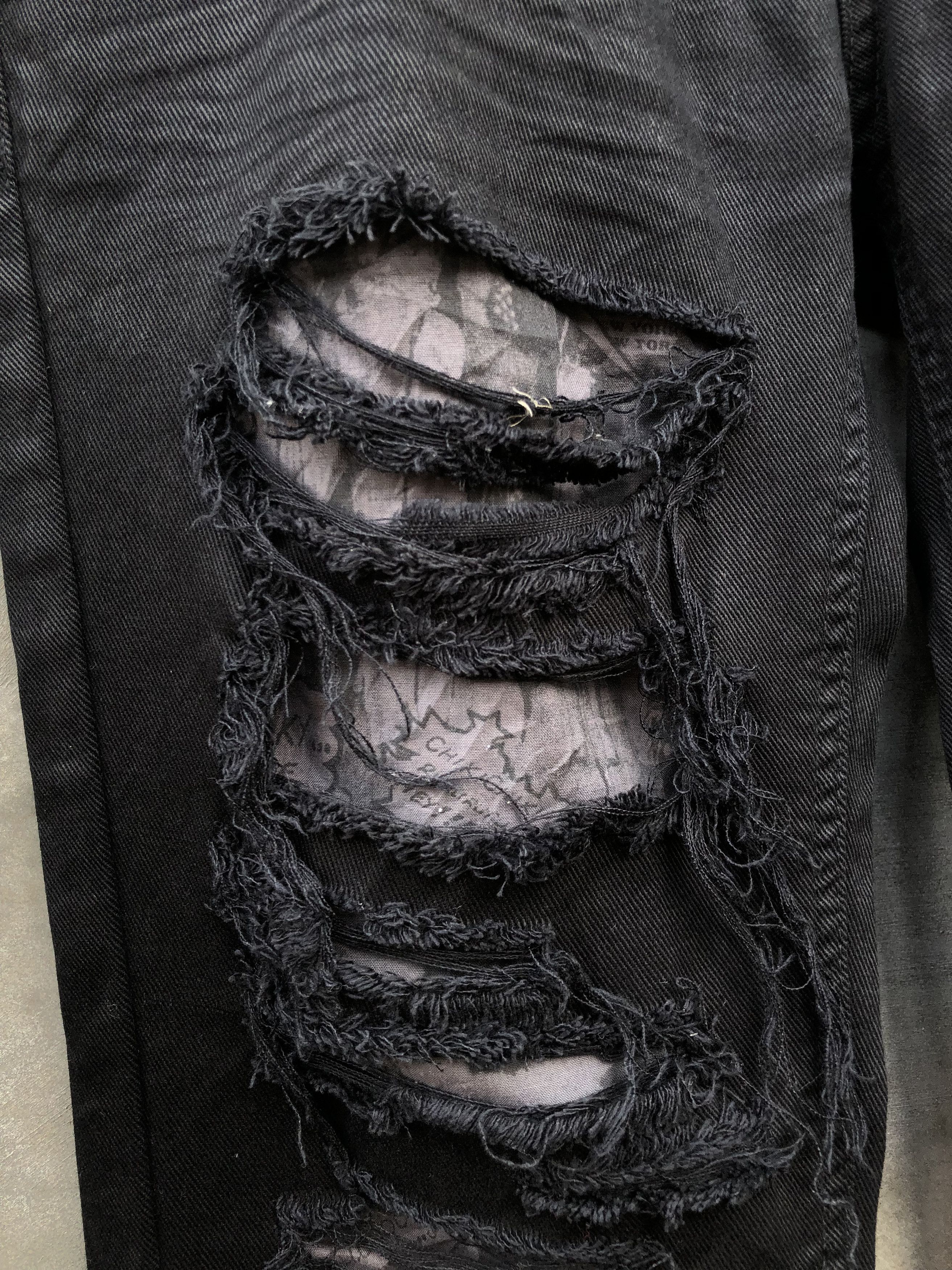 If Six Was Nine × Japanese Brand × Seditionaries Glad News Ripped gothic flare zip pants Size US 31 - 6 Thumbnail