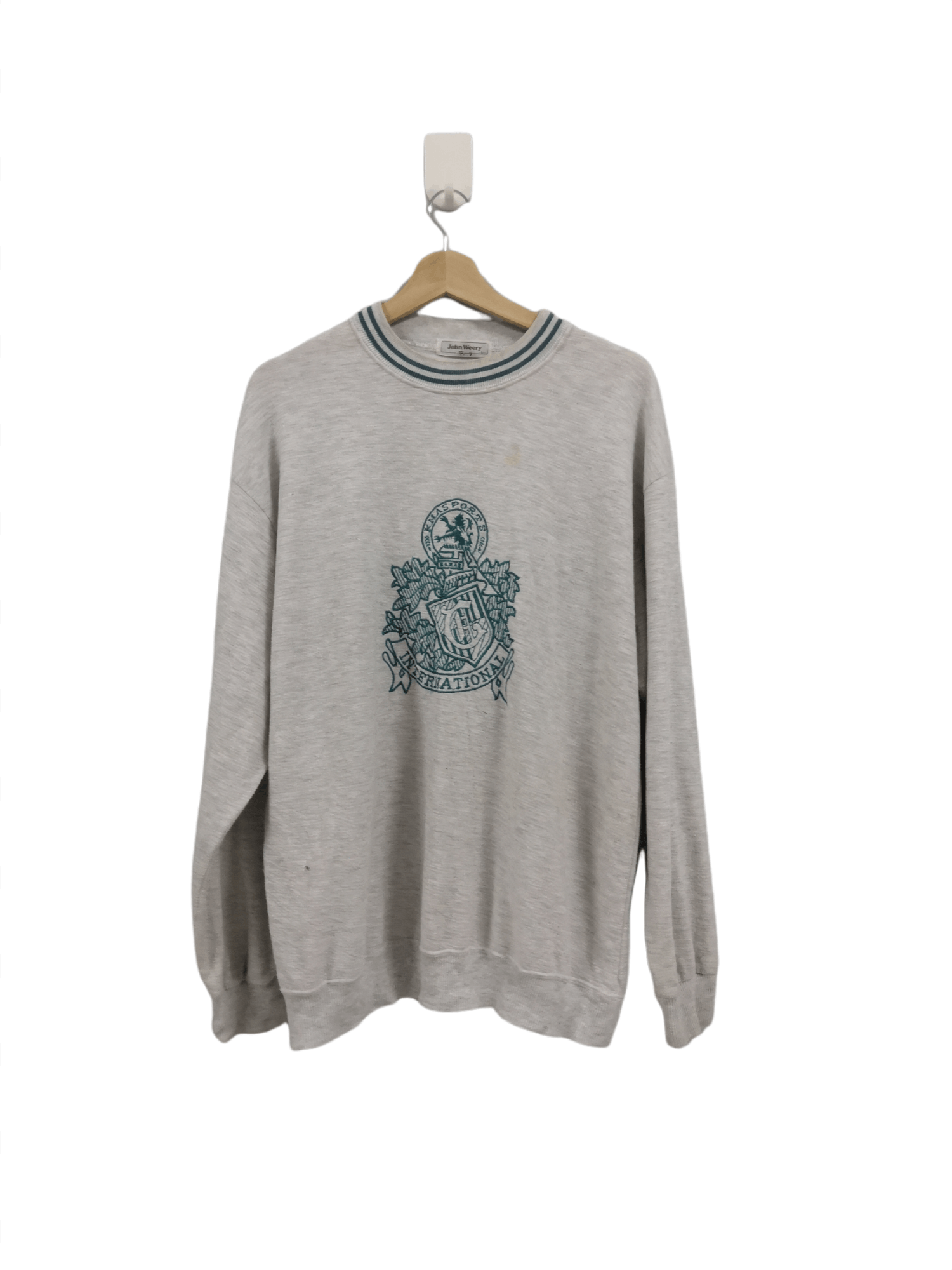 Vtg Kmas Ports International Gray Sweatshirt