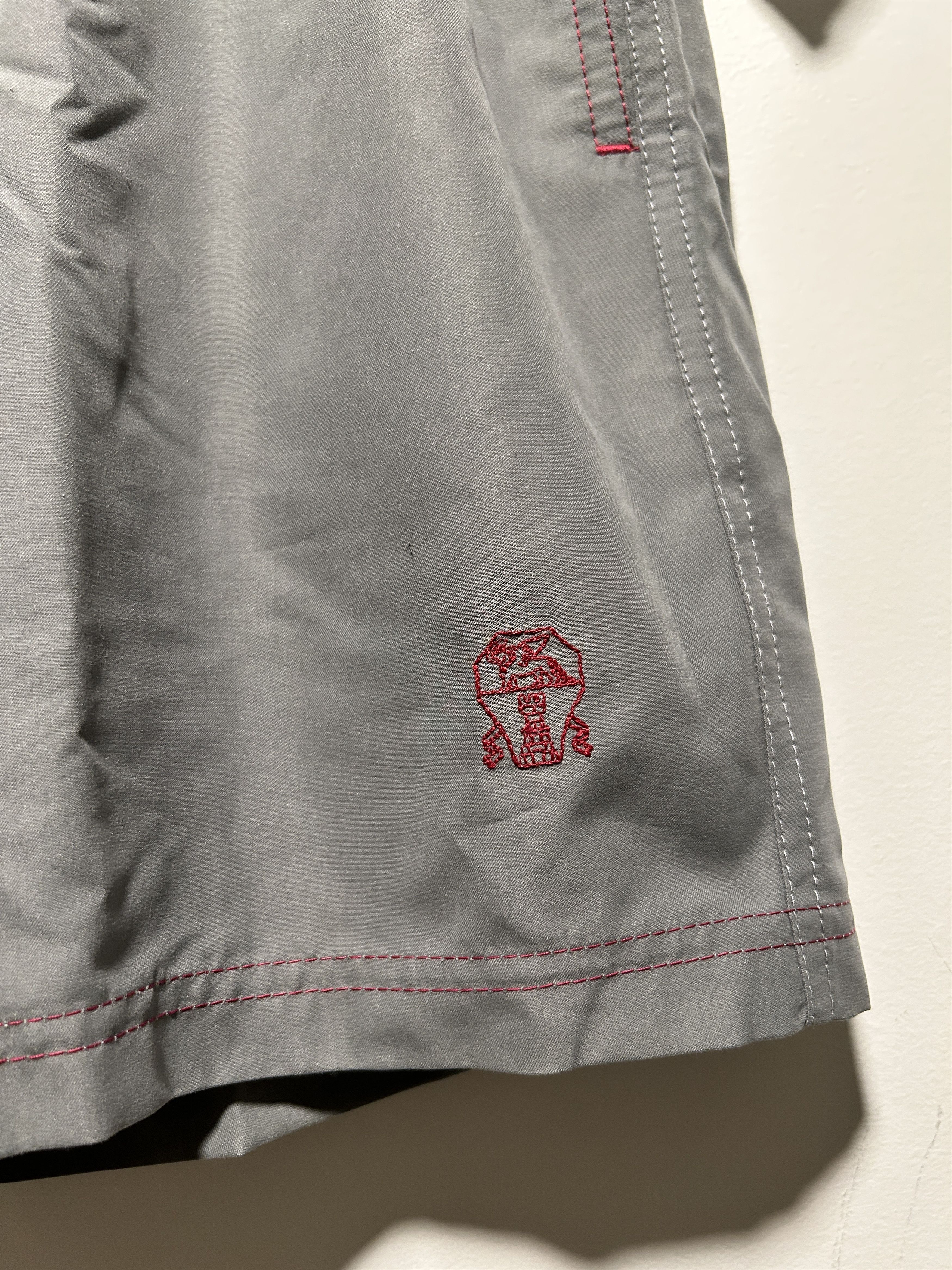 Brunello Cucinelli BRUNELLO CUCINELLI Nylon Swim Shorts Grey Size Medium Size US 32 / EU 48 - 2 Thumbnail