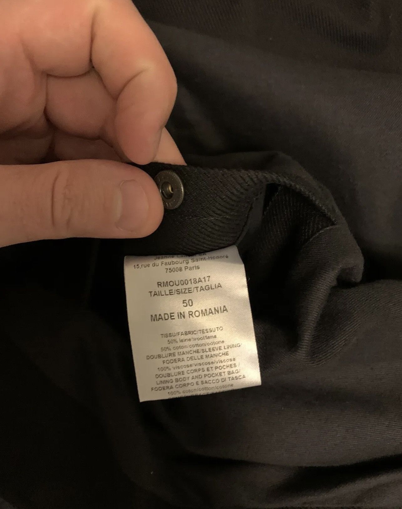 Lanvin Lanvin Jacket Men's Black 'paradise' Patch Jacke Size 50 Size US M / EU 48-50 / 2 - 7 Thumbnail