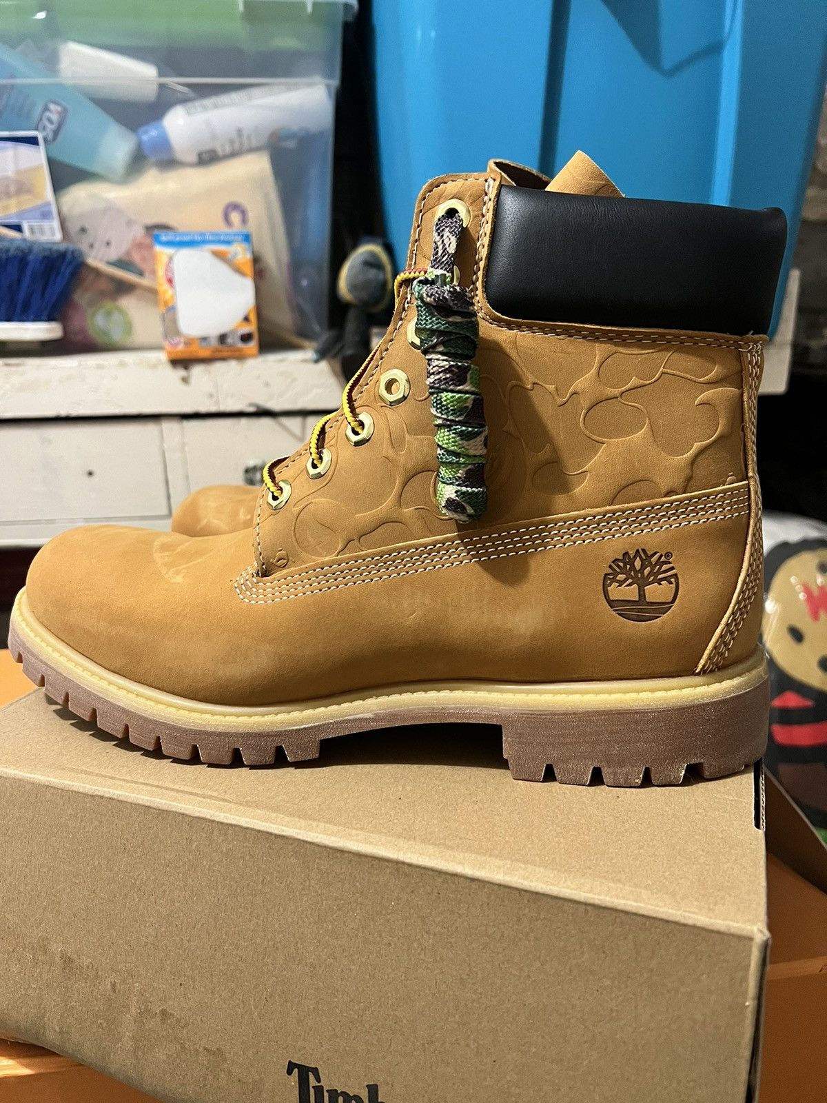 Bape A BATHING APE BAPE x UNDEFEATED x TIMBERLAND MEN SIZE 10.5 Grailed