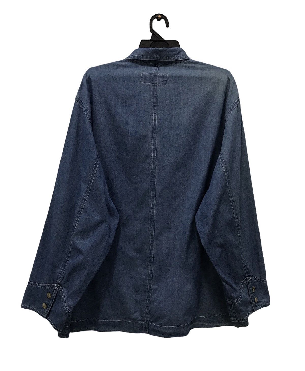 Indigo × Japanese Brand × Vintage Vintage 80s HAKKA HOMME INDIGO BLUE DYED JACKET Size US L / EU 52-54 / 3 - 2 Thumbnail