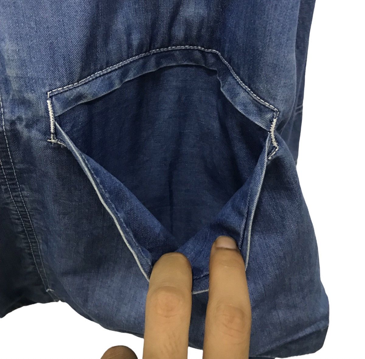 Indigo × Japanese Brand × Vintage Vintage 80s HAKKA HOMME INDIGO BLUE DYED JACKET Size US L / EU 52-54 / 3 - 8 Thumbnail