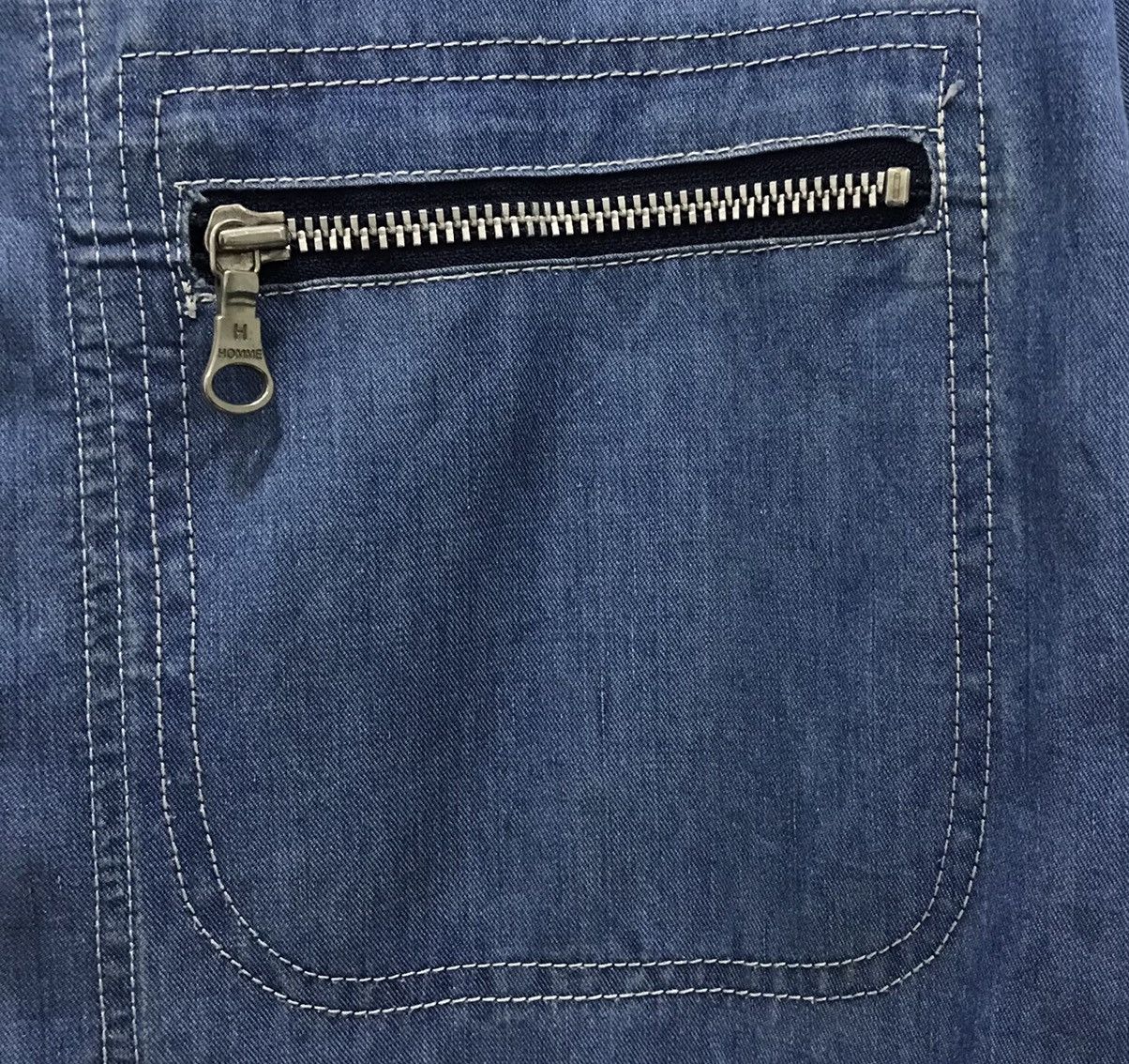 Indigo × Japanese Brand × Vintage Vintage 80s HAKKA HOMME INDIGO BLUE DYED JACKET Size US L / EU 52-54 / 3 - 5 Thumbnail