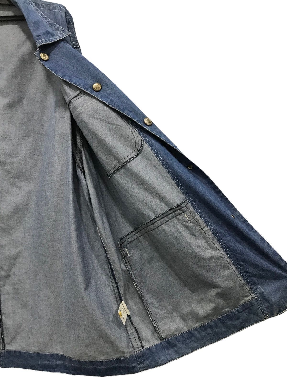 Indigo × Japanese Brand × Vintage Vintage 80s HAKKA HOMME INDIGO BLUE DYED JACKET Size US L / EU 52-54 / 3 - 11 Thumbnail
