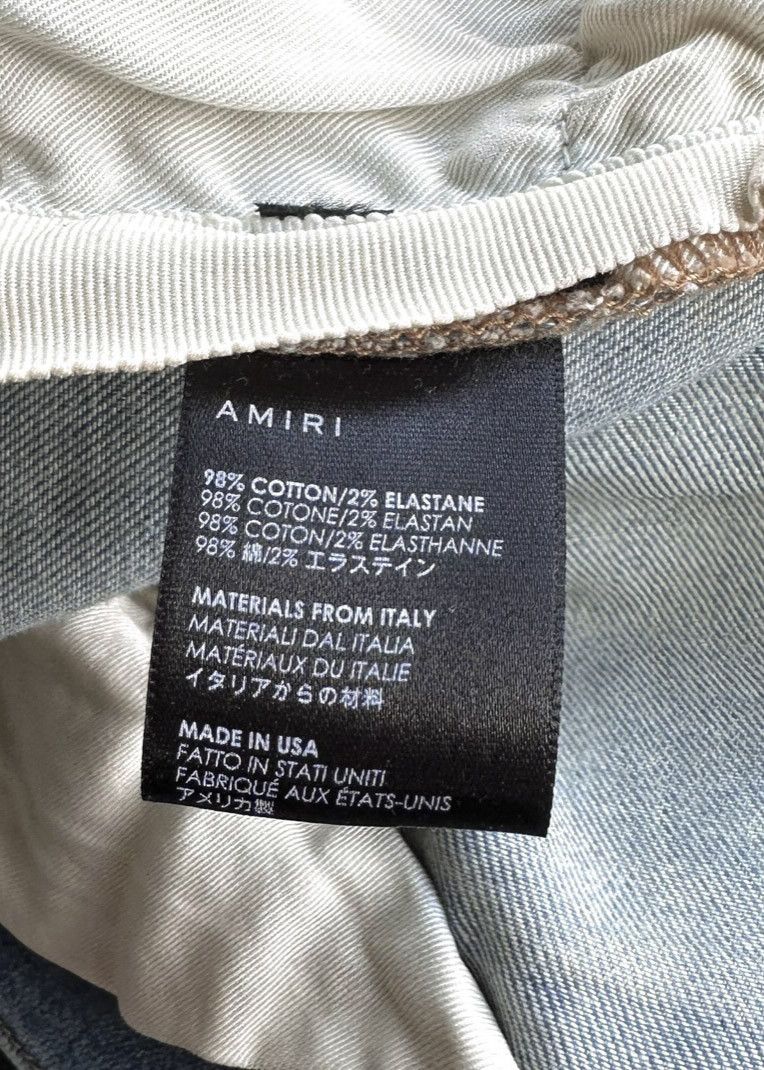 Amiri Amiri MX1 Washed Out Blue Camouflage Jeans Size US 36 / EU 52 - 7 Thumbnail