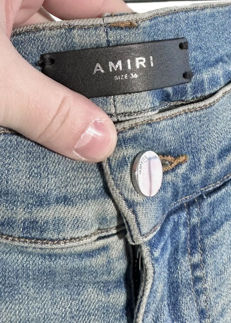 Amiri Amiri MX1 Washed Out Blue Camouflage Jeans Size US 36 / EU 52 - 3 Thumbnail