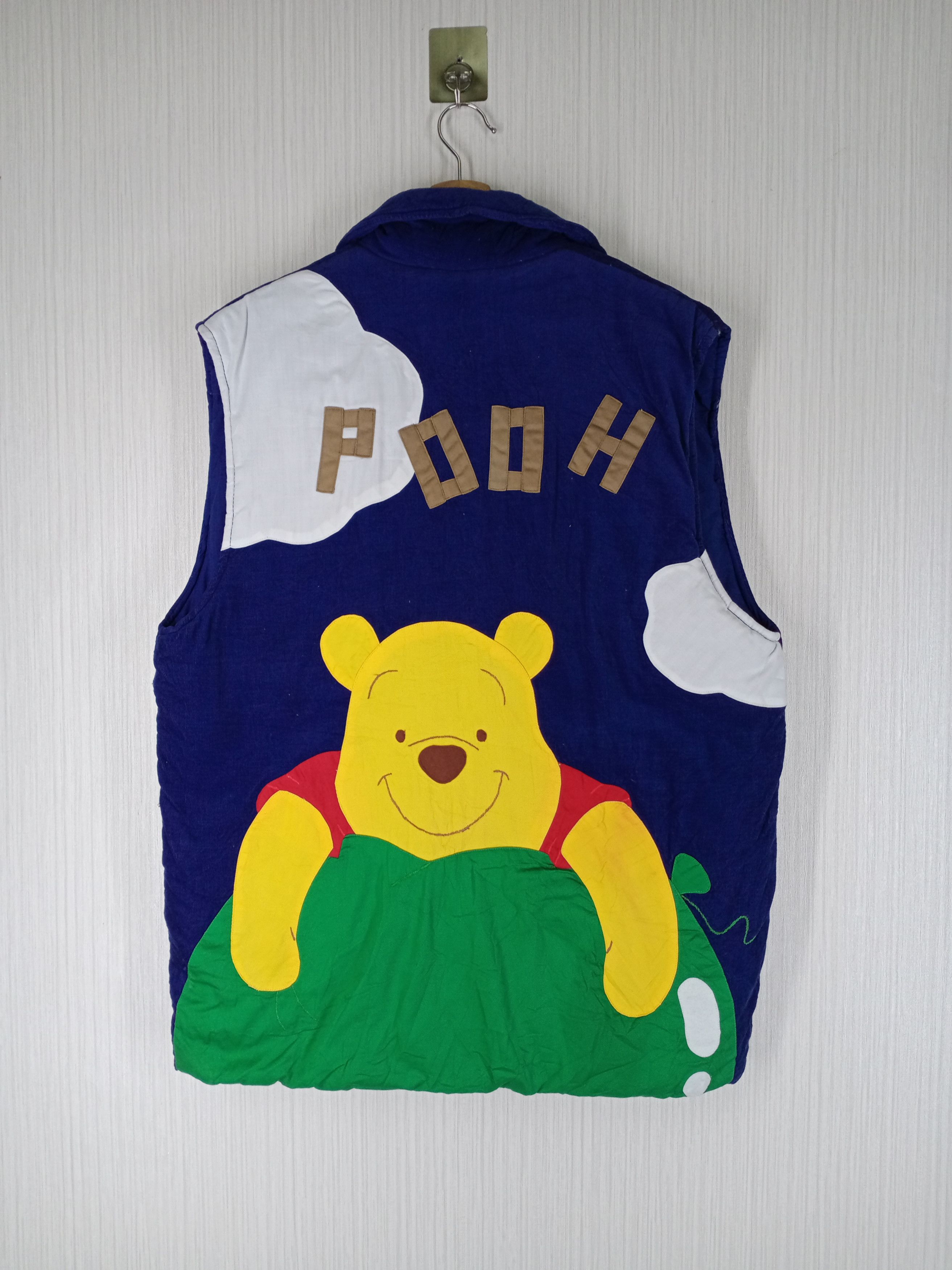 Cartoon Network Rare Vintage Winnie The Pooh Sleeveless Cardigan Size US M / EU 48-50 / 2 - 2 Thumbnail