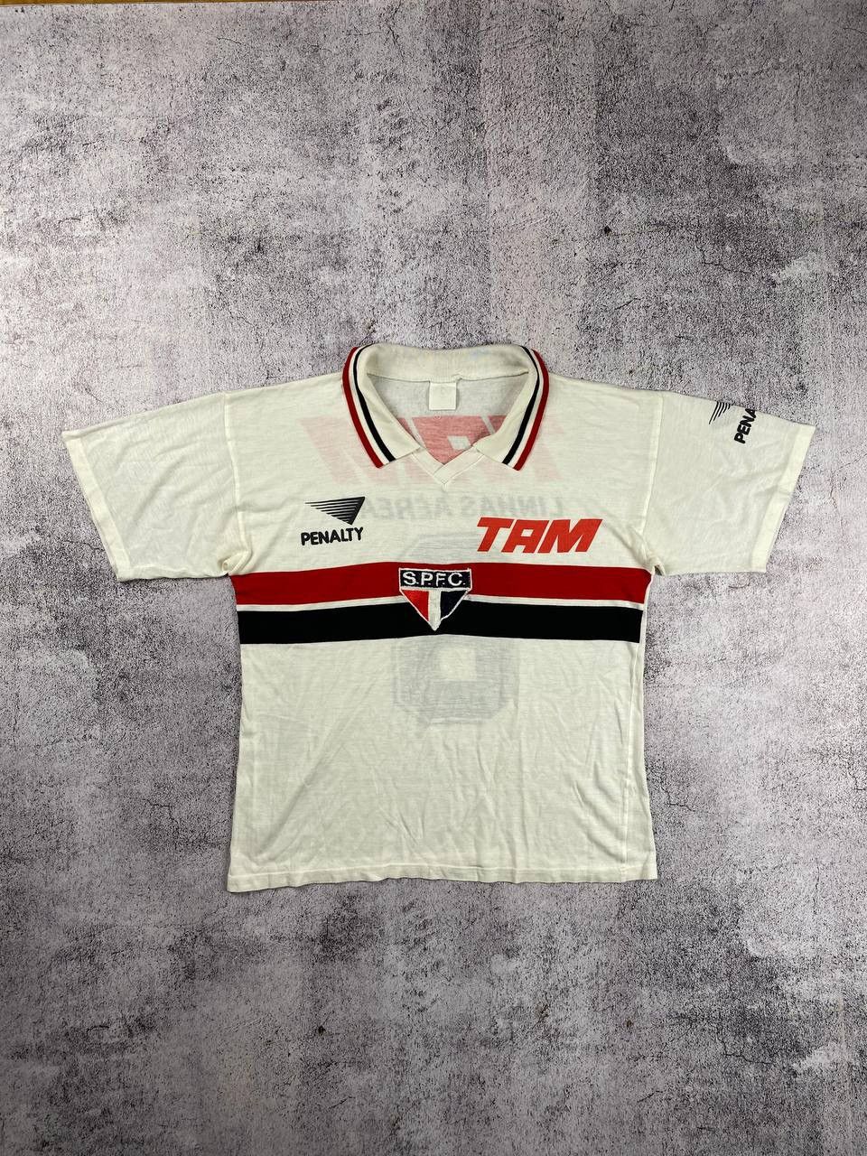 Vintage Penalty Sao Paulo 1993/94 #8 Cafu Home Jersey Shirt
