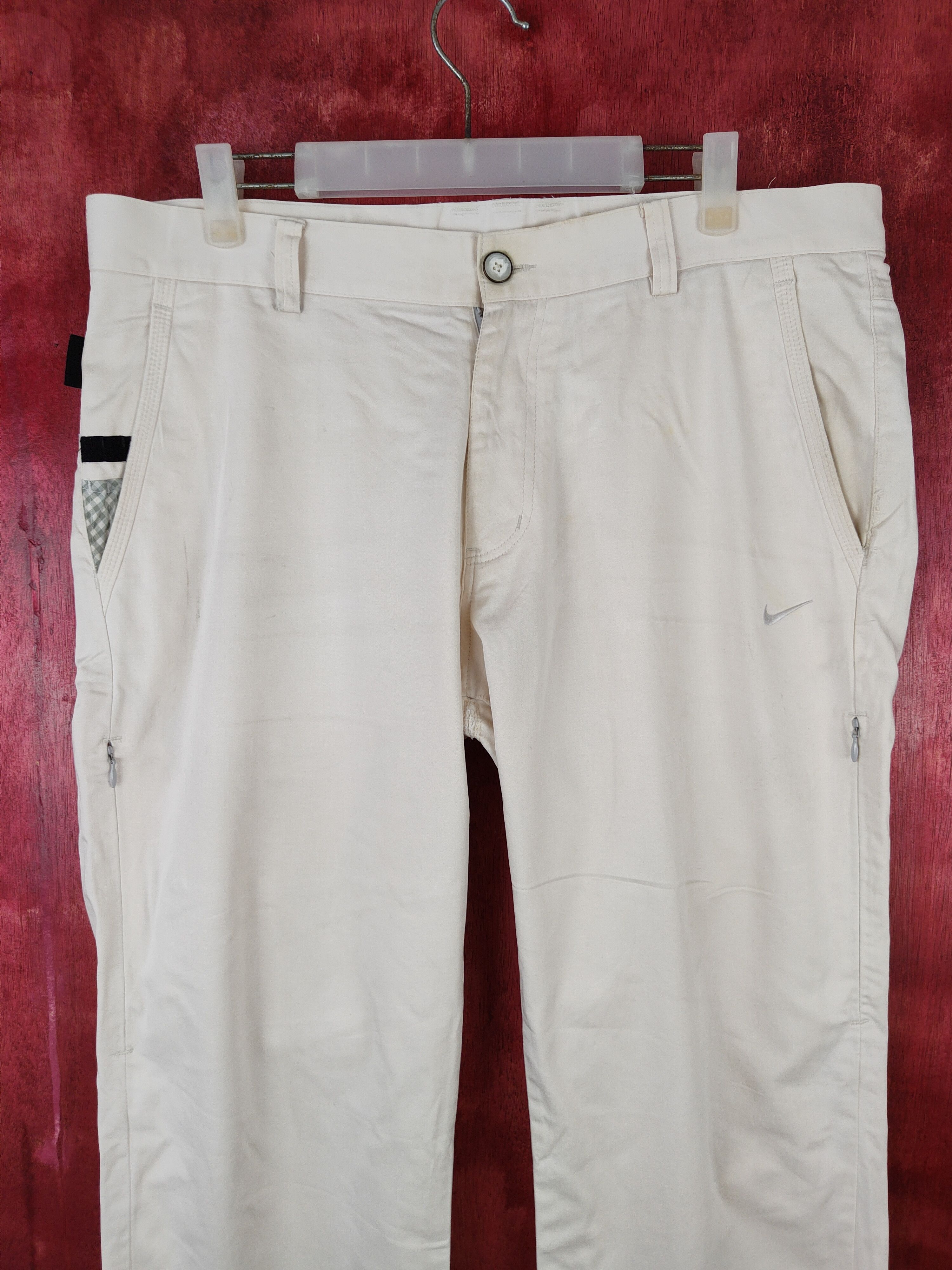 Nike × Vintage Nike Golf Cream Multi Pocket Tactical Pants #S556 Size US 36 / EU 52 - 2 Thumbnail