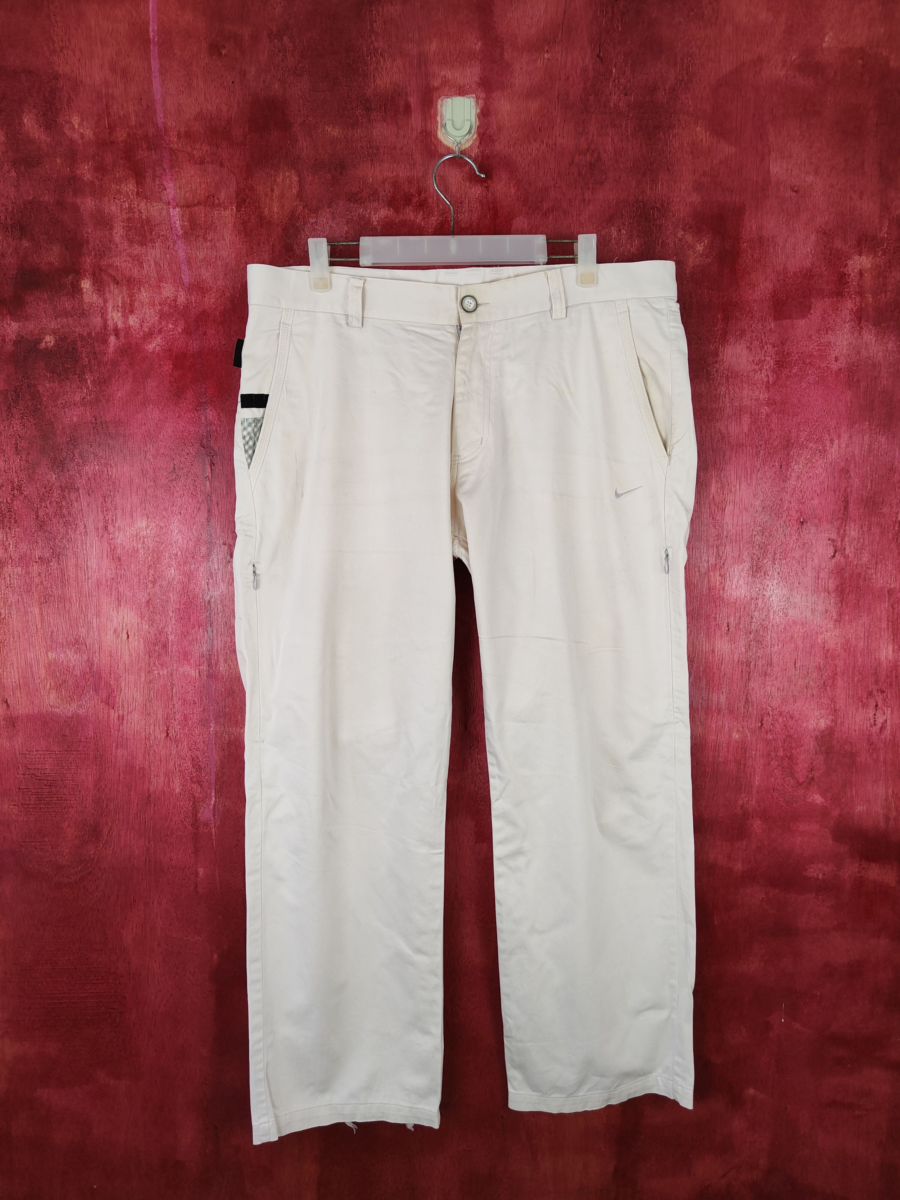 Nike × Vintage Nike Golf Cream Multi Pocket Tactical Pants #S556 Size US 36 / EU 52 - 1 Thumbnail