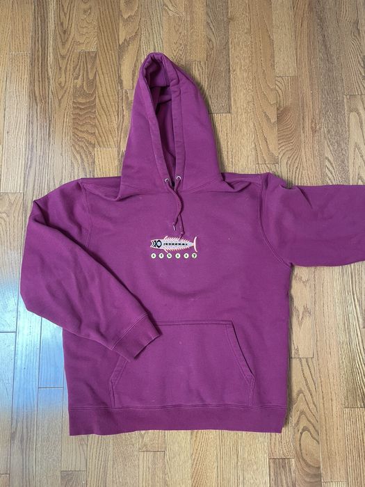 Stussy fish hoodie new arrivals