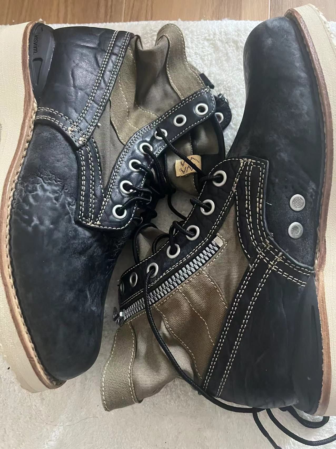 visvim 22AW VIRGIL BOOTS-FOLK M9.5 ブラックꕤ NE QUITTEZ PAS