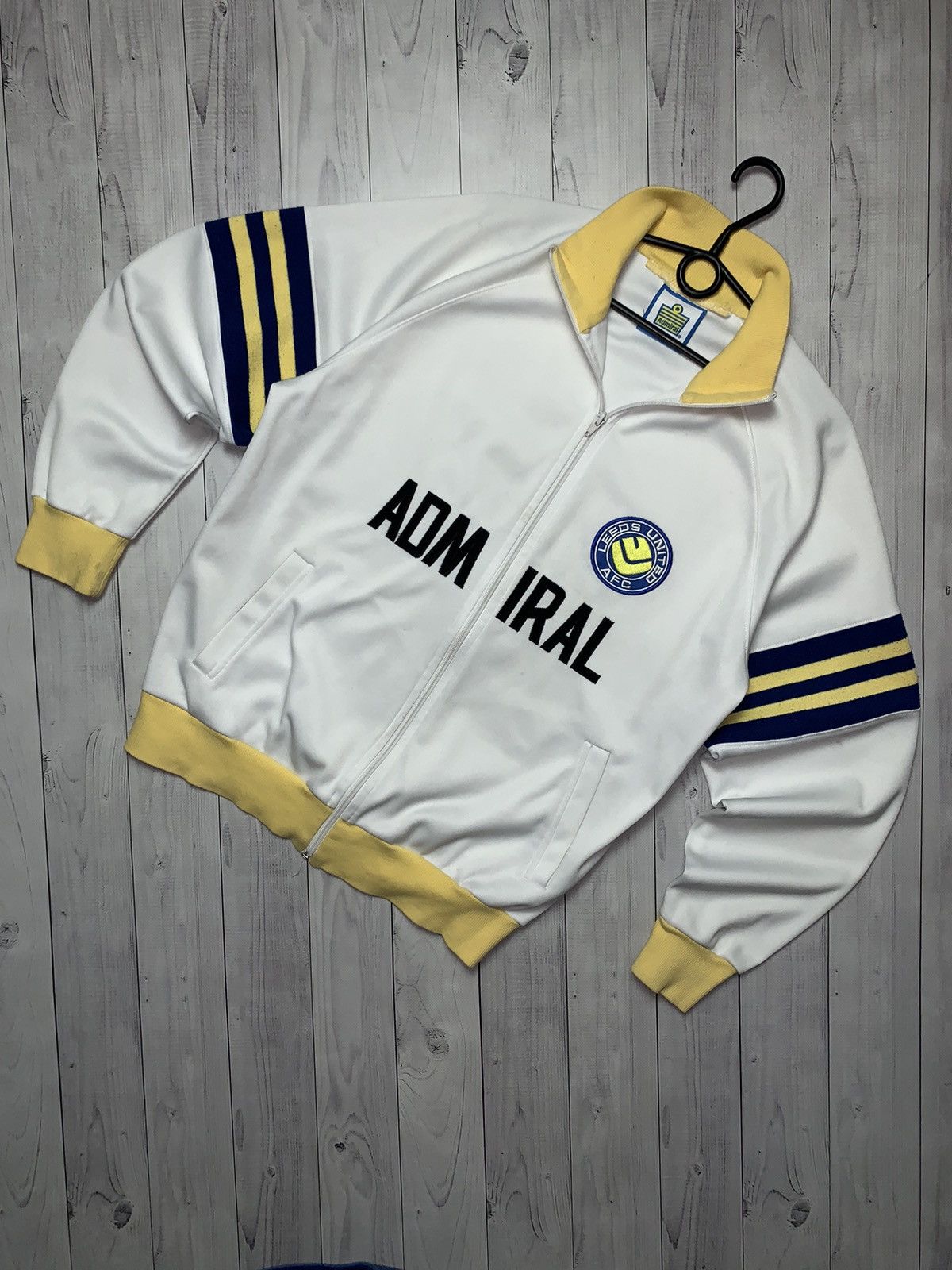 Vintage Leeds soccer track jacket Admiral size L/XL rare