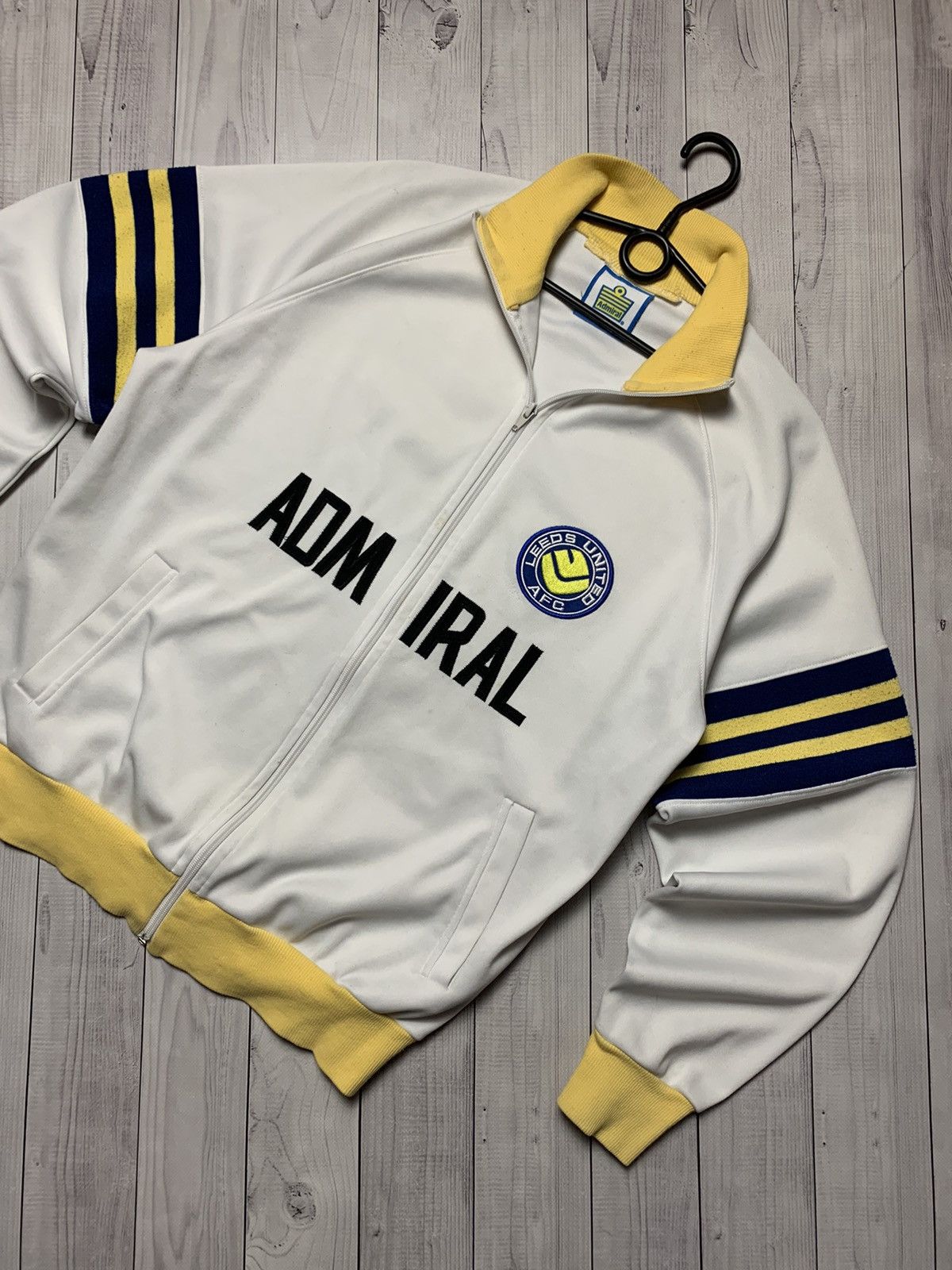 Vintage Leeds soccer track jacket Admiral size L/XL rare