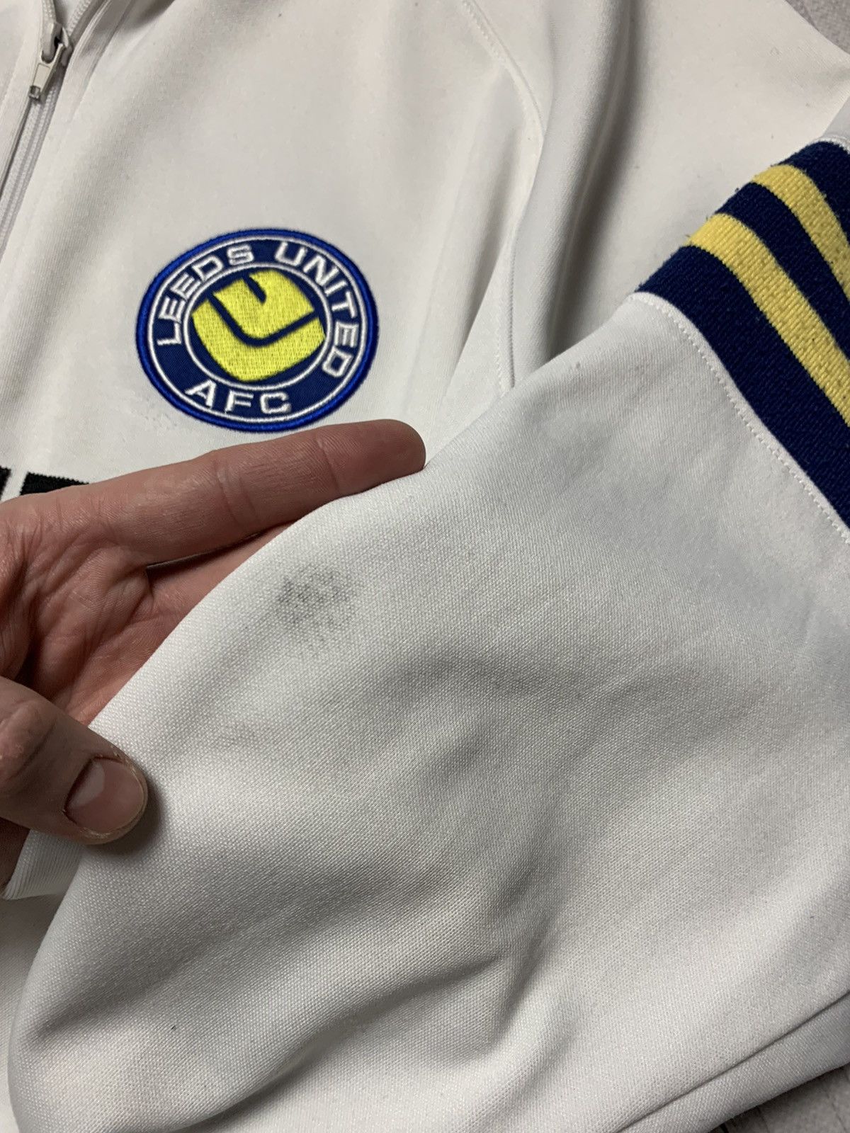 Vintage Leeds soccer track jacket Admiral size L/XL rare