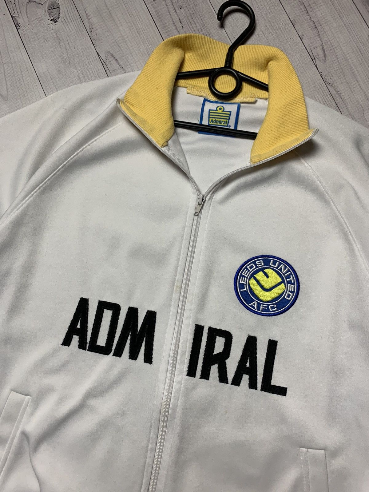Vintage Leeds soccer track jacket Admiral size L/XL rare