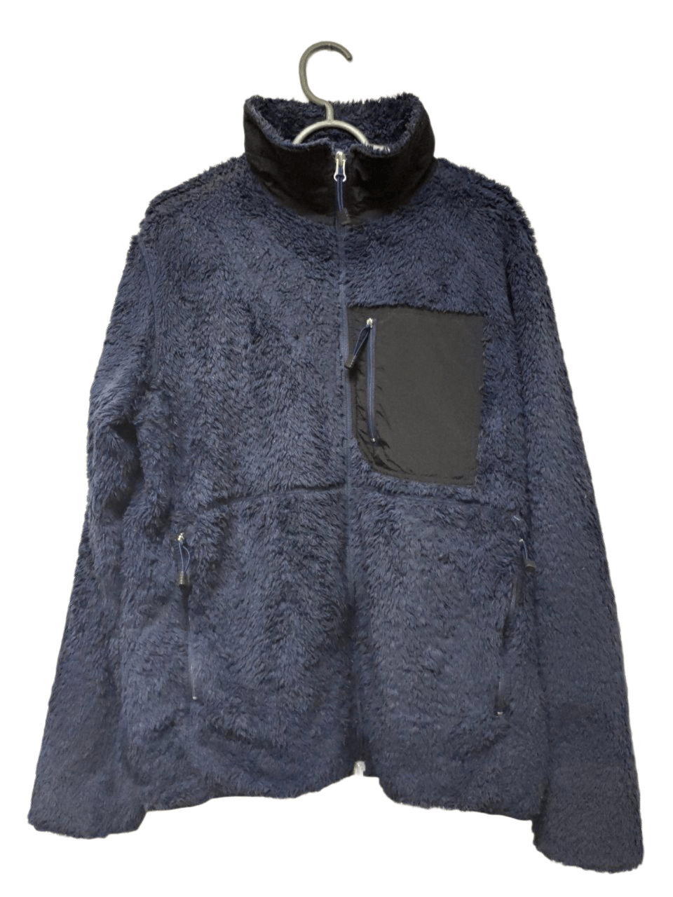 Vtg Edwin Over Work Factory Fleece Blue Jacket