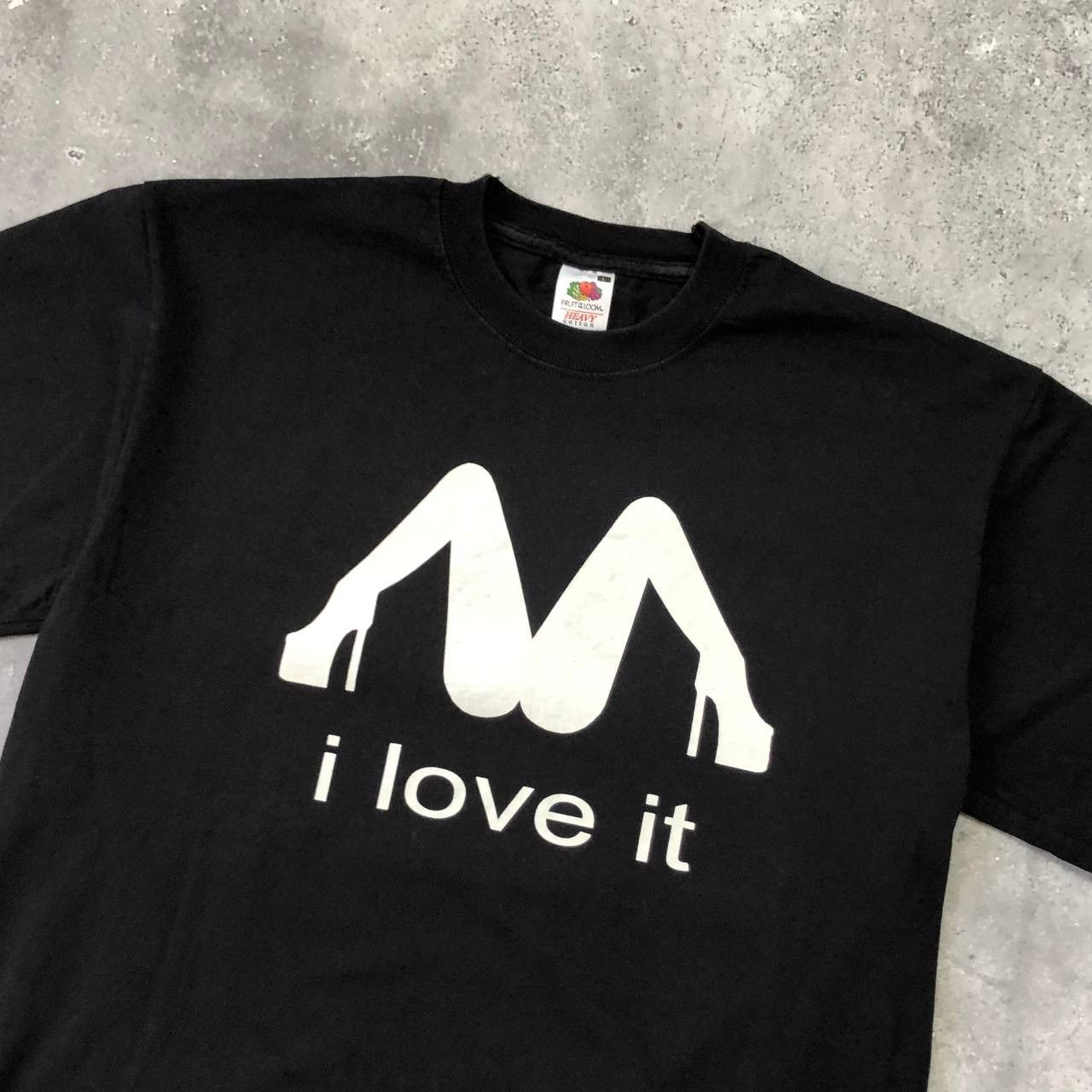 Hot Model Sex Vintage I Love It McDonalds Sex Parody T Shirt Black Size L Size US L / EU 52-54 / 3 - 8 Thumbnail