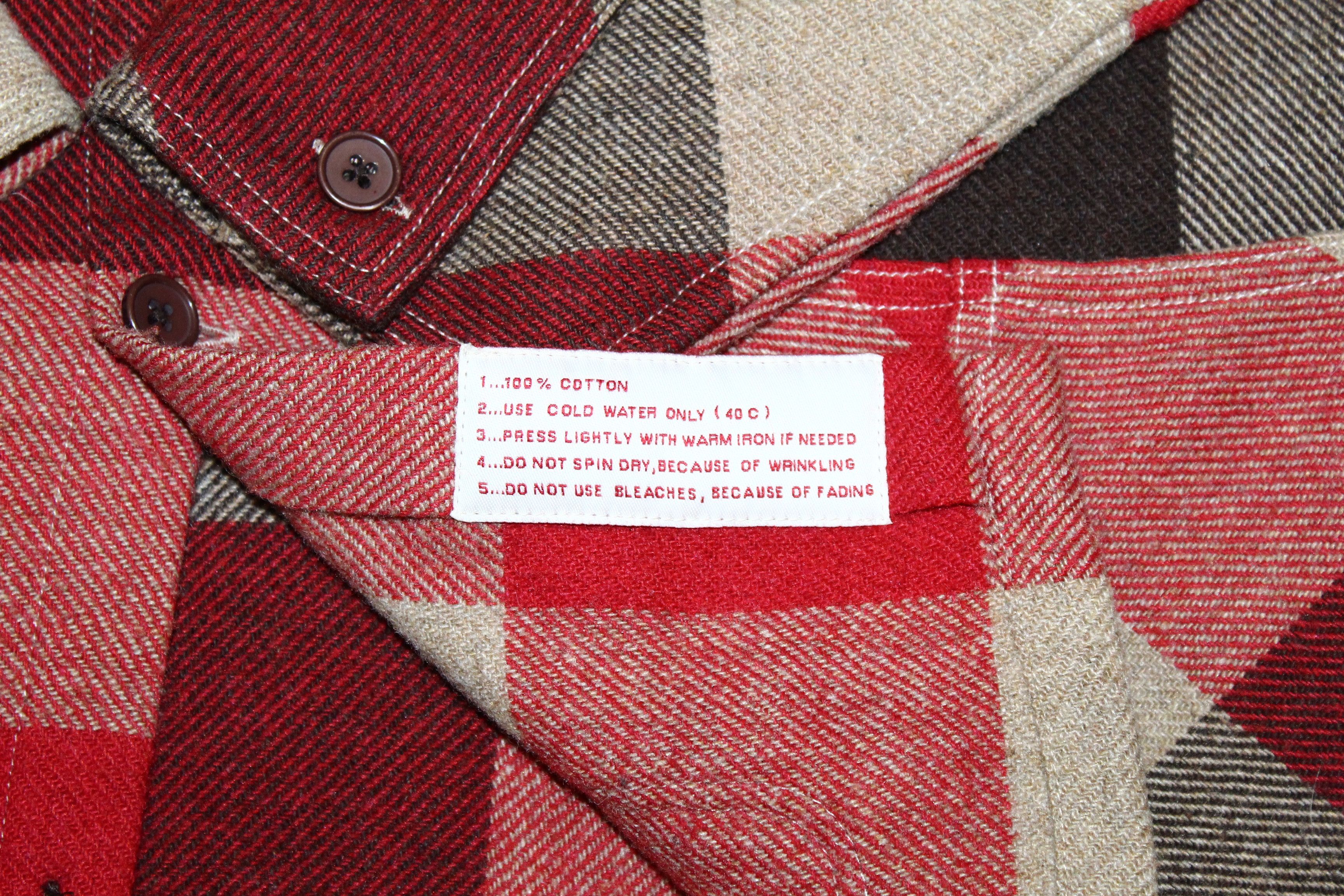 Nudie Jeans PACE! plaid woven cotton Lumberjack overshirt patch pockets Size US M / EU 48-50 / 2 - 8 Thumbnail