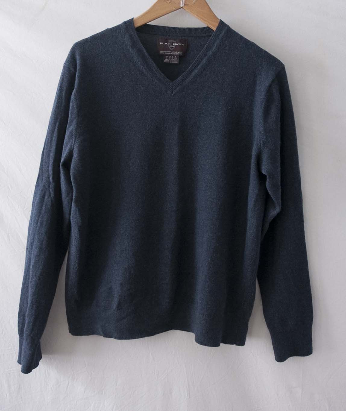 Black Brown 1826 Black Brown 1826 Sweater 100% Extra Fine Merino Size L/ XL Size US L / EU 52-54 / 3 - 2 Thumbnail