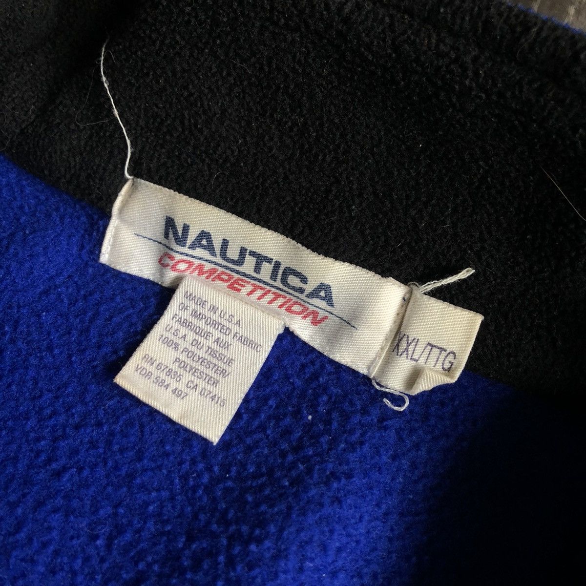 Nautica Vintage 1990s Nautica Competition Quarter Zip Fleece Jacket Size US XXL / EU 58 / 5 - 5 Thumbnail