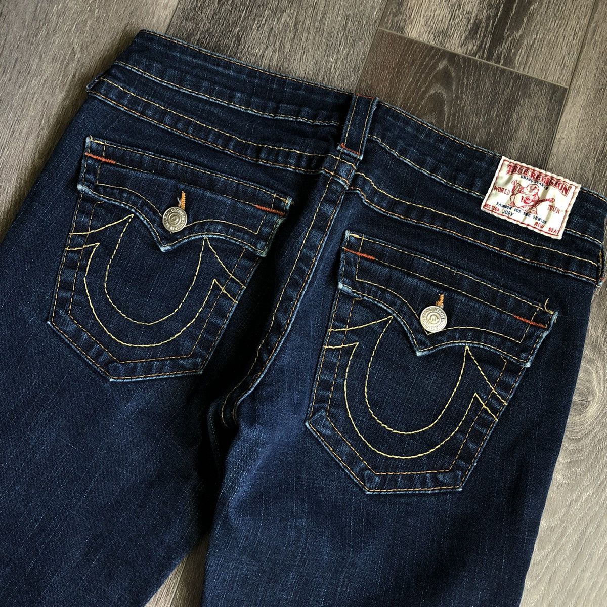 True Religion Vintage Y2K True Religion Joey Low Rise Boot Cut Denim Jeans Size 30" / US 8 / IT 44 - 3 Thumbnail