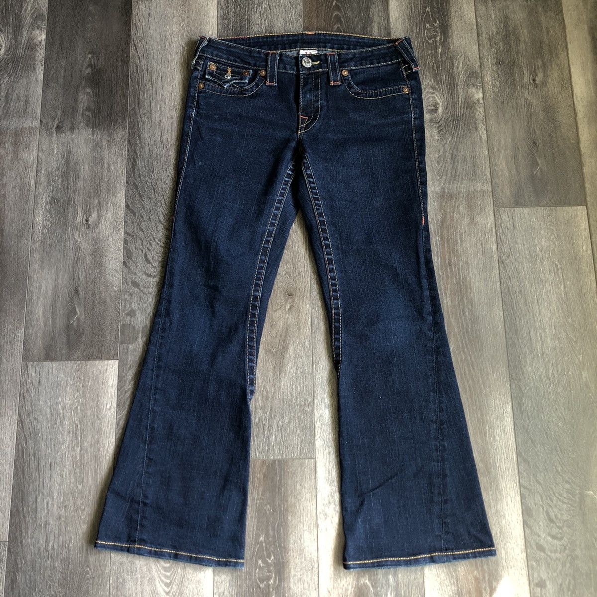 True Religion Vintage Y2K True Religion Joey Low Rise Boot Cut Denim Jeans Size 30" / US 8 / IT 44 - 2 Thumbnail