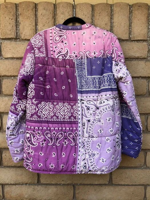 Kapital Bandanna Patchwork Quilted Jacket Size US M / EU 48-50 / 2 - 2 Thumbnail