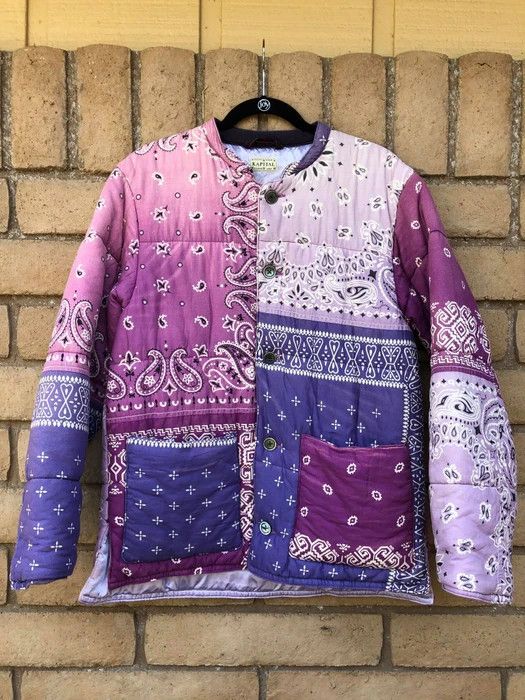Kapital Bandanna Patchwork Quilted Jacket Size US M / EU 48-50 / 2 - 1 Thumbnail