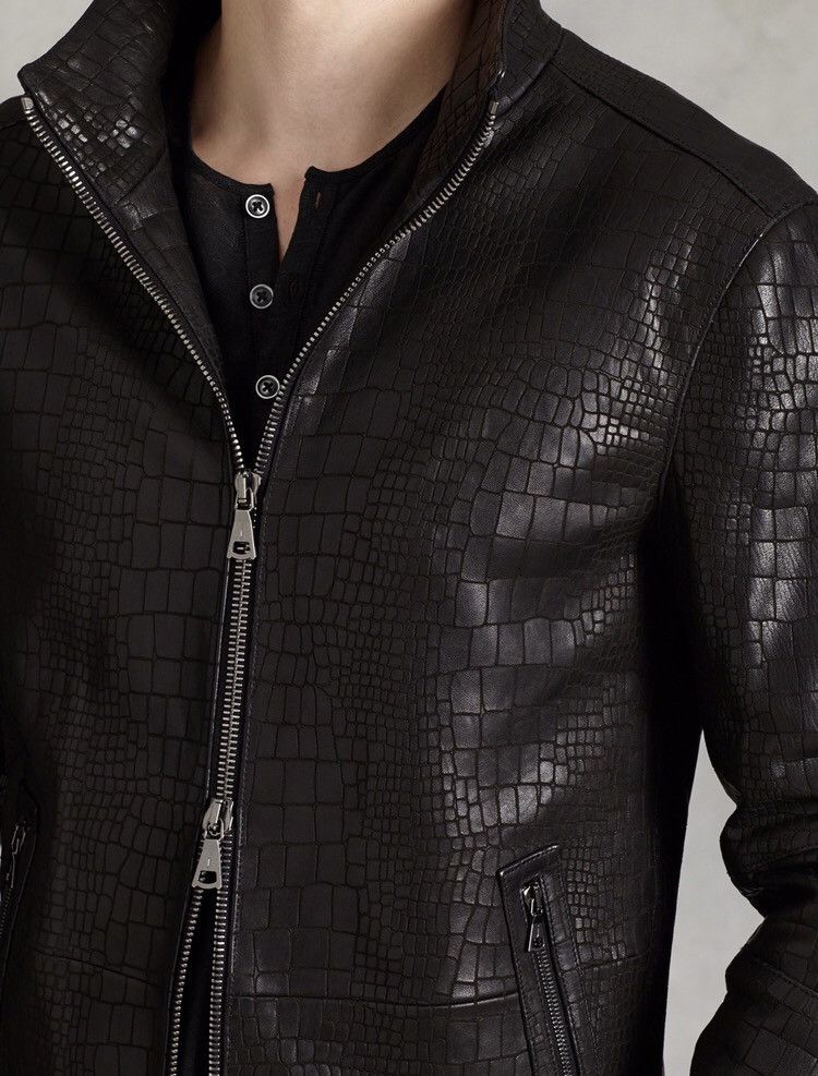 John Varvatos Backzip leather jacket. 48 Size US M / EU 48-50 / 2 - 4 Thumbnail