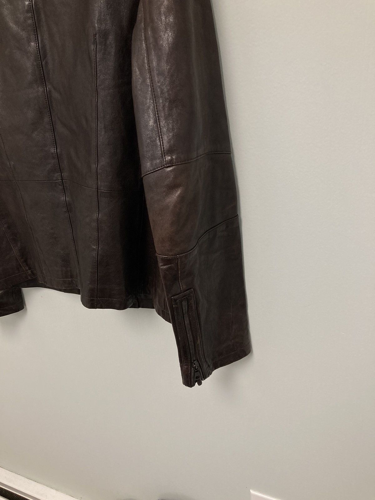 John Varvatos Backzip leather jacket. 48 Size US M / EU 48-50 / 2 - 11 Thumbnail