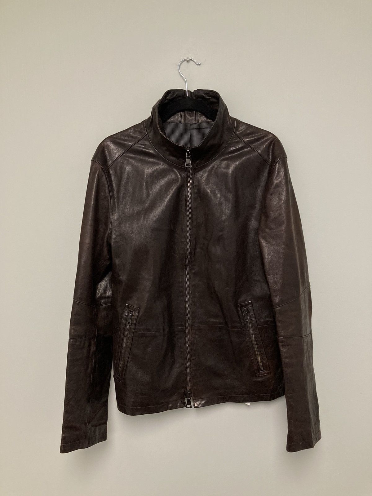 John Varvatos Backzip leather jacket. 48 Size US M / EU 48-50 / 2 - 6 Thumbnail