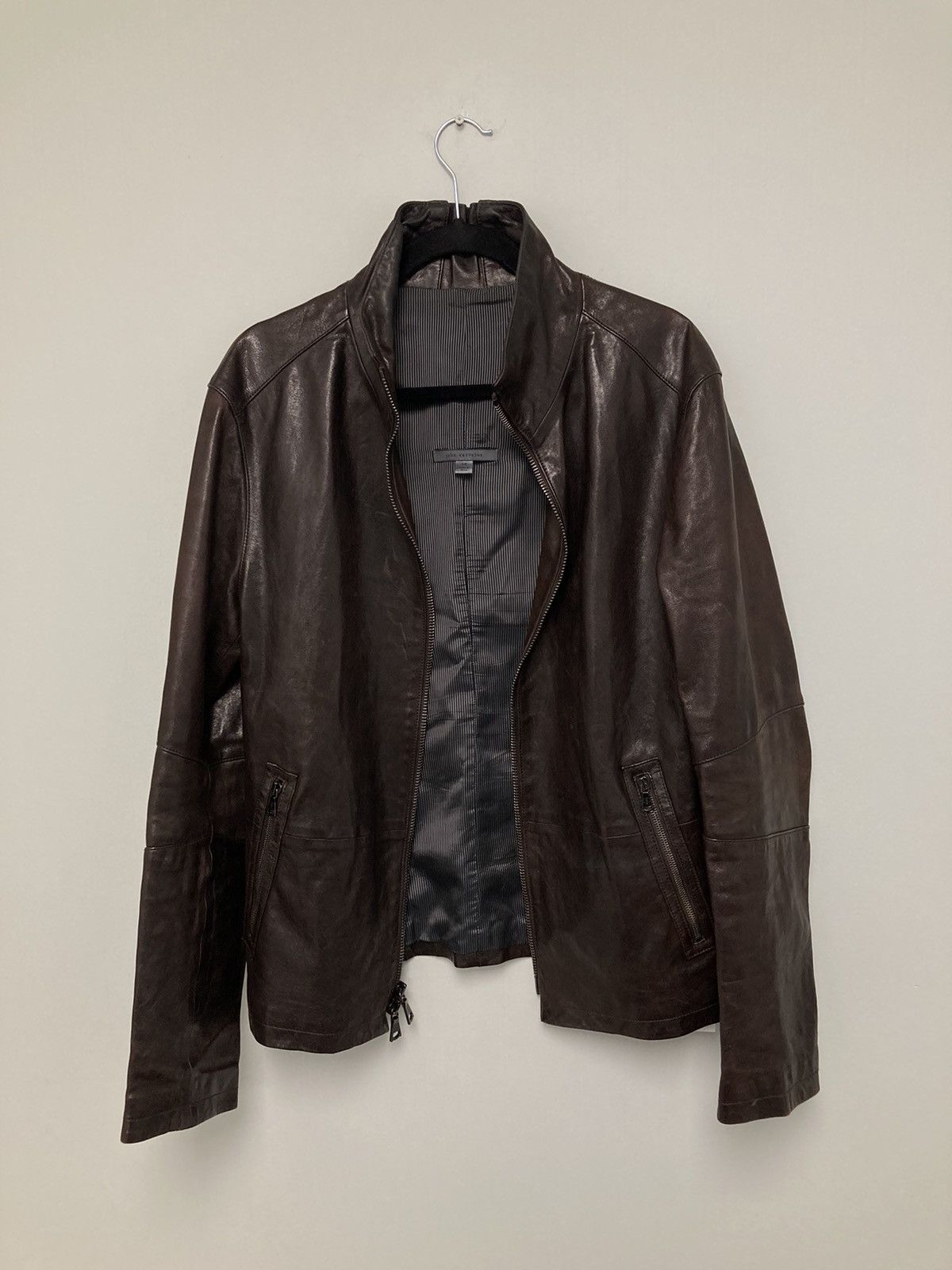 John Varvatos Backzip leather jacket. 48 Size US M / EU 48-50 / 2 - 5 Thumbnail