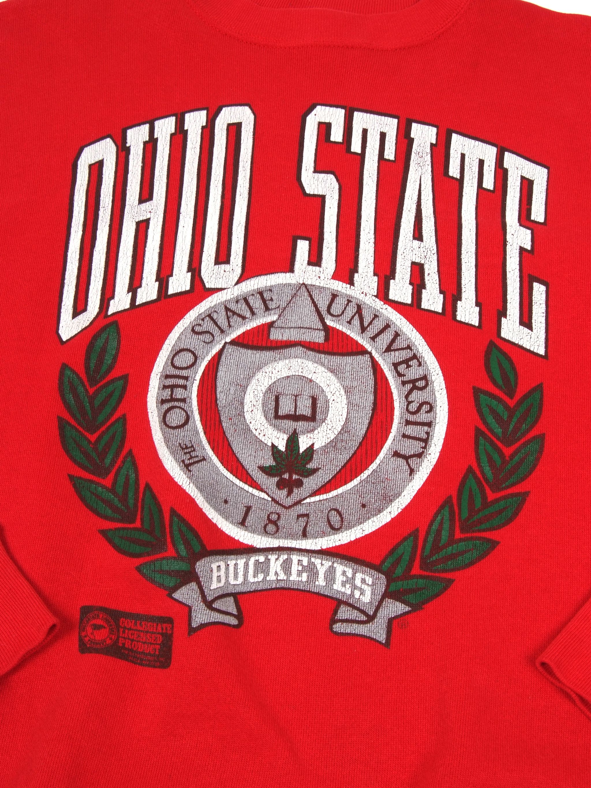 Vintage Vintage 90's Ohio State University Single Stitch Sweatshirt Size US XXL / EU 58 / 5 - 3 Thumbnail