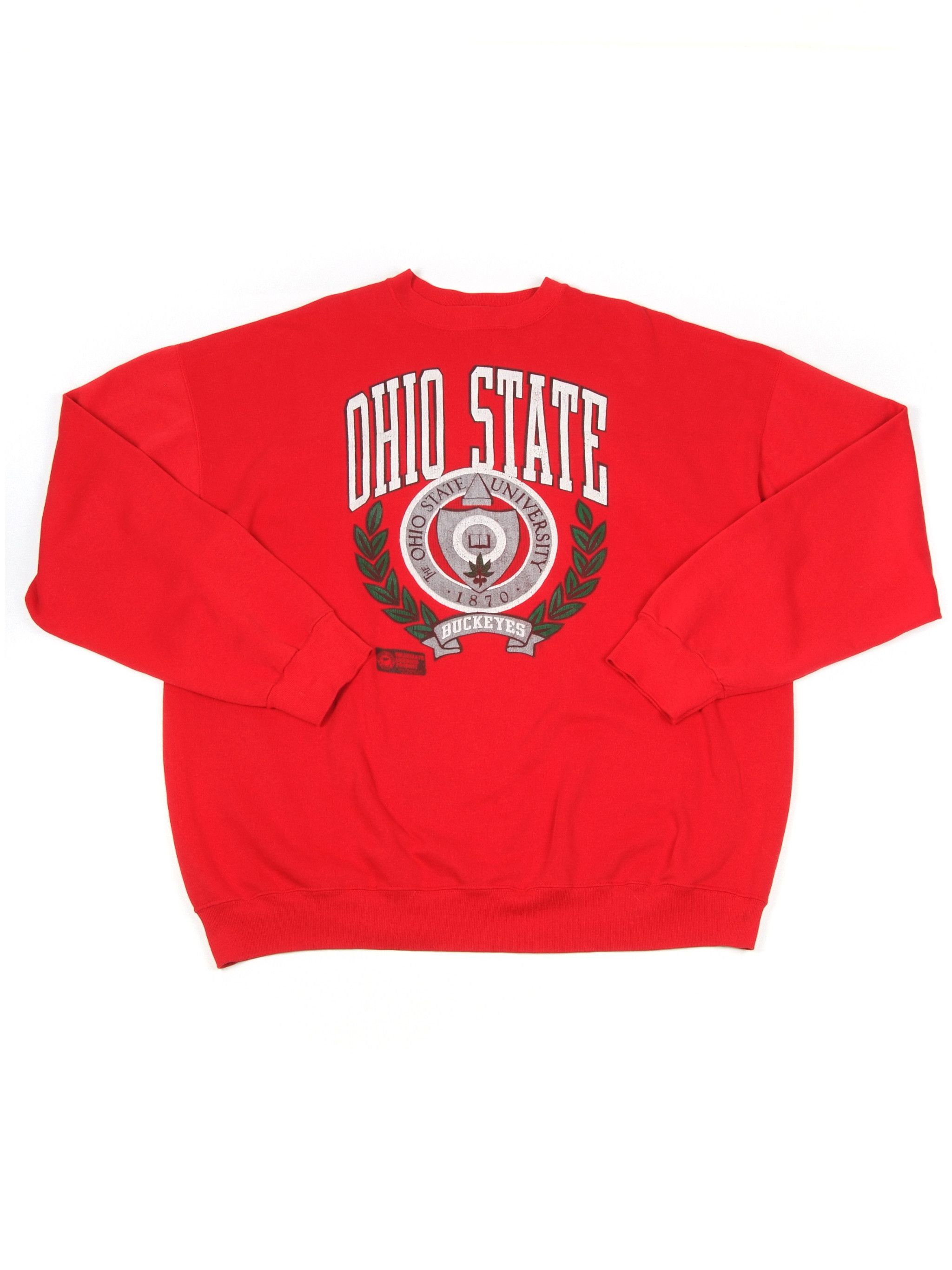 Vintage Vintage 90's Ohio State University Single Stitch Sweatshirt Size US XXL / EU 58 / 5 - 1 Thumbnail