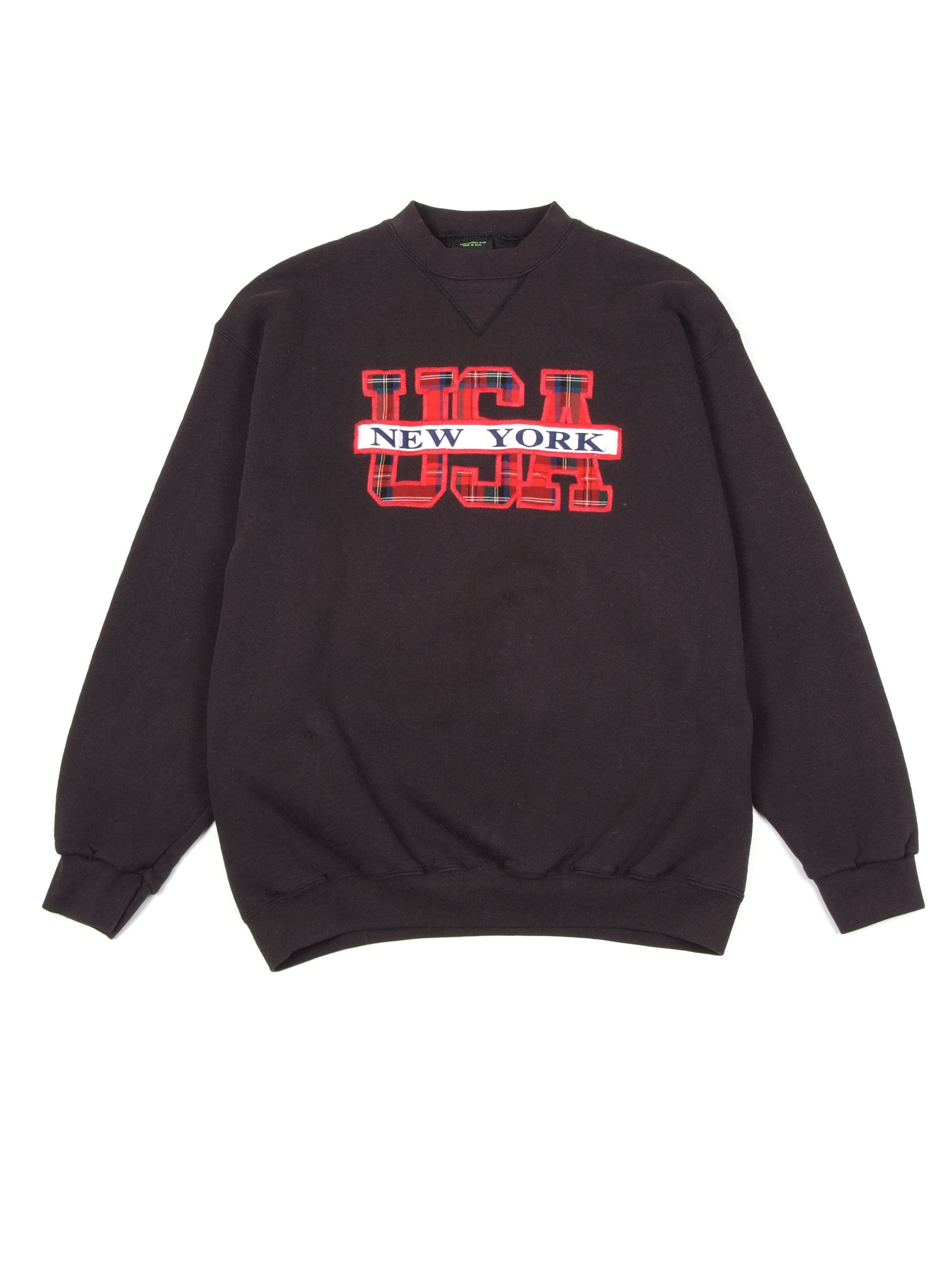 Vintage Vintage 90's New York USA Single Stitch Sweatshirt M-L Size US M / EU 48-50 / 2 - 1 Thumbnail
