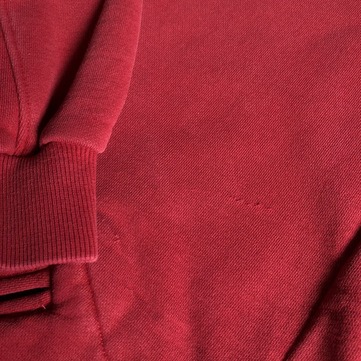 Gap Vintage 1990s GAP Heavyweight Pullover Red Blank Sweatshirt Size US L / EU 52-54 / 3 - 7 Thumbnail
