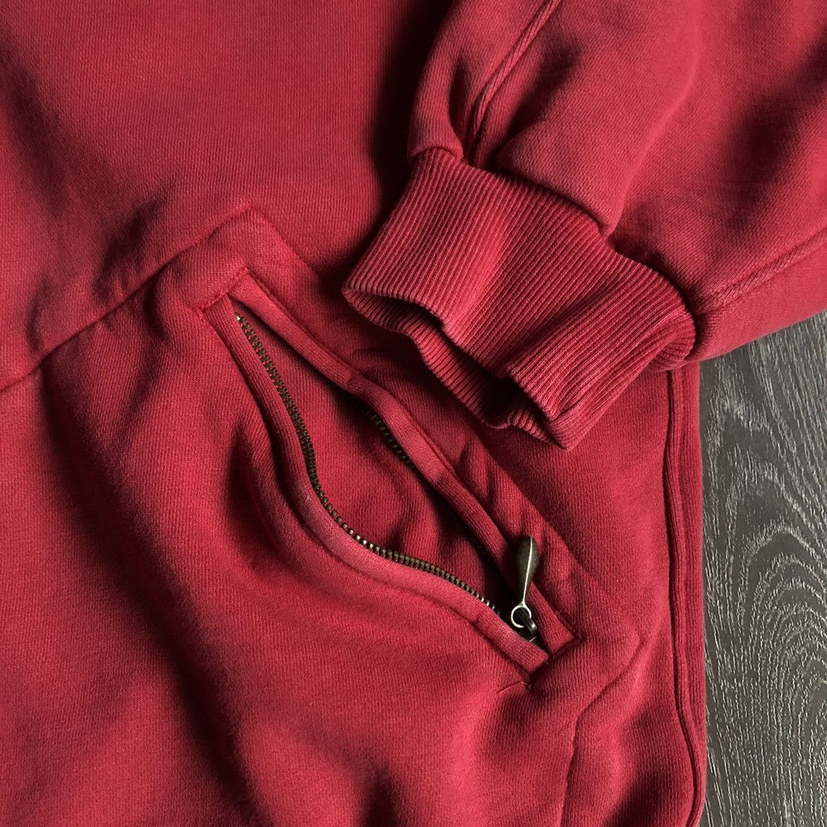 Gap Vintage 1990s GAP Heavyweight Pullover Red Blank Sweatshirt Size US L / EU 52-54 / 3 - 4 Thumbnail