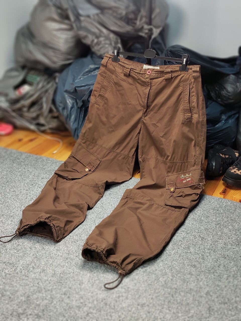 Japanese Brand Vintage 90's Japanese Bondage Military Brown Cargo Pants Size US 34 / EU 50 - 21 Thumbnail