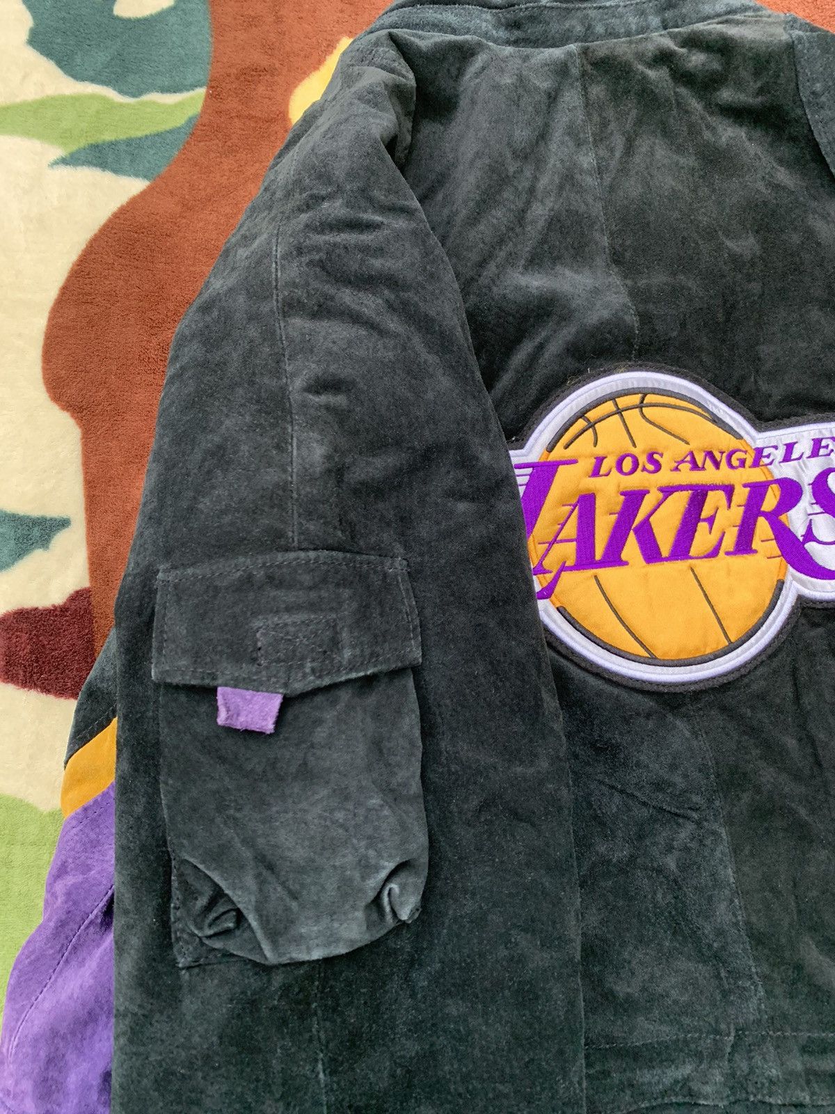 NBA × Vintage Lakers Leather Coat Size US L / EU 52-54 / 3 - 7 Thumbnail