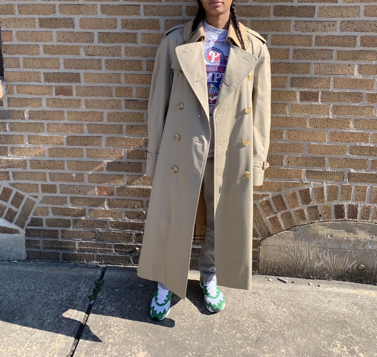 Burberry × Vintage Burberry Lined Vintage Trench Coat Size US S / EU 44-46 / 1 - 9 Thumbnail