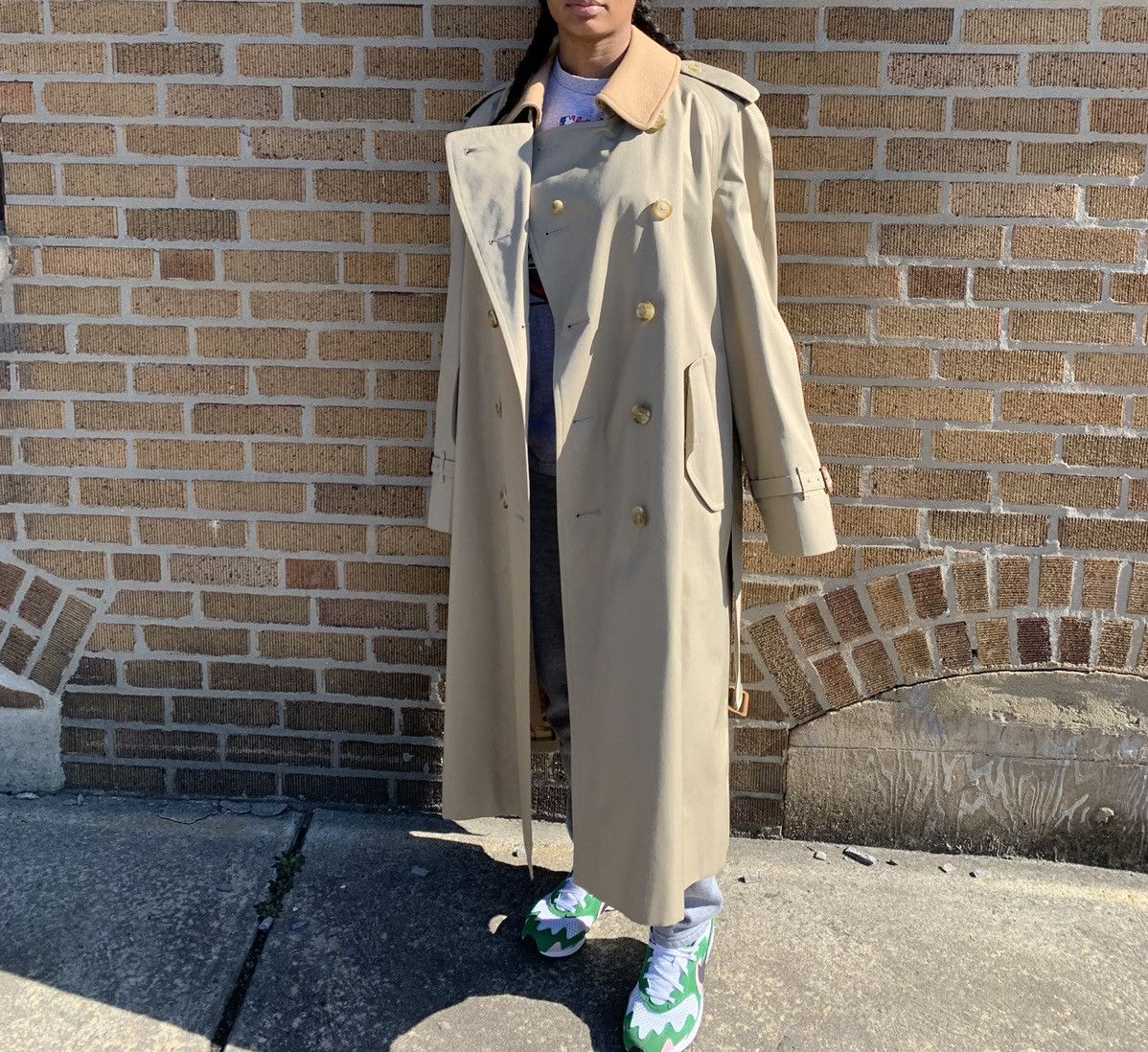 Burberry × Vintage Burberry Lined Vintage Trench Coat Size US S / EU 44-46 / 1 - 7 Thumbnail