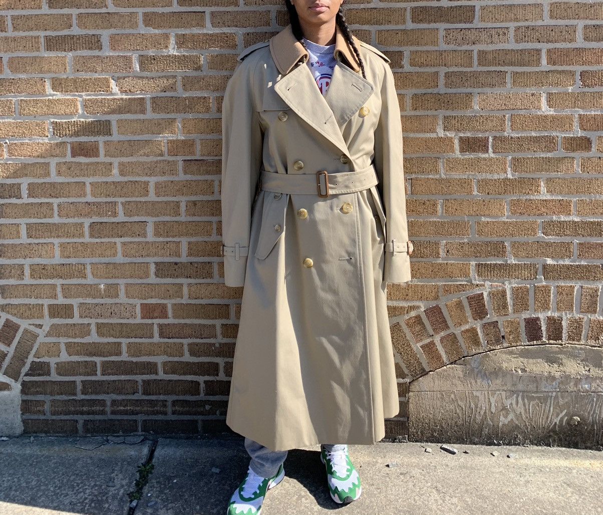 Burberry × Vintage Burberry Lined Vintage Trench Coat Size US S / EU 44-46 / 1 - 1 Thumbnail