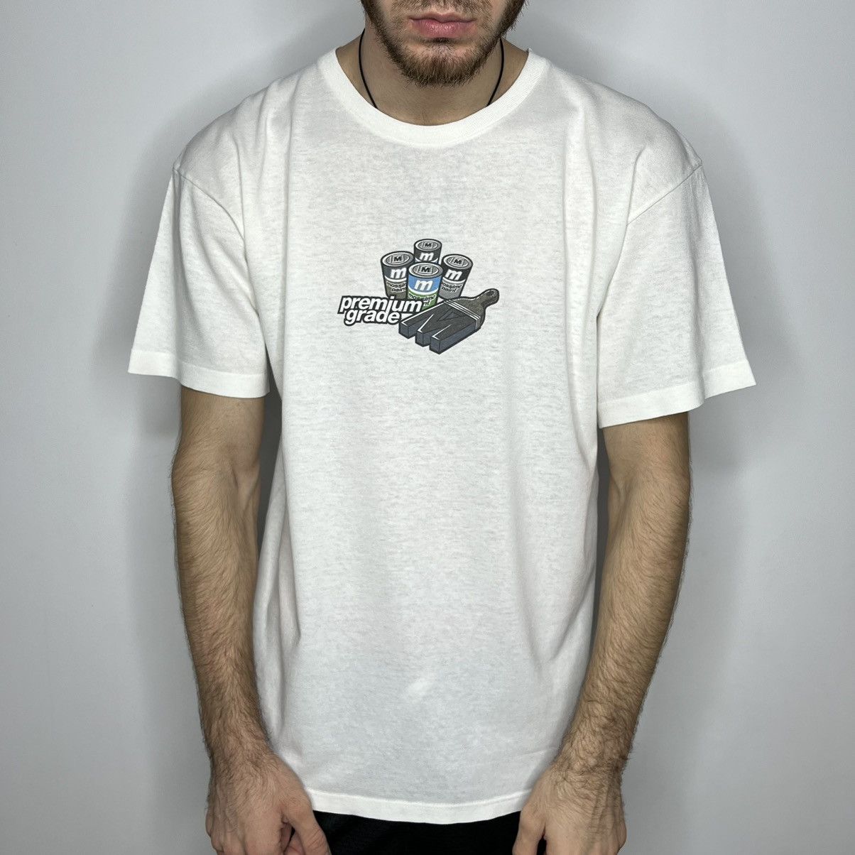 Mossimo VINTAGE 90’S MOSSIMO PAINT “PREMIUM GRADE” GRAFFITI T-SHIRT Size US L / EU 52-54 / 3 - 3 Thumbnail