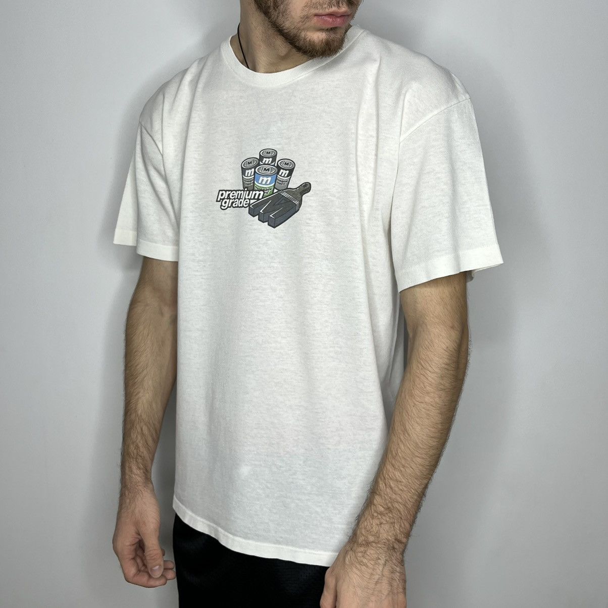 Mossimo VINTAGE 90’S MOSSIMO PAINT “PREMIUM GRADE” GRAFFITI T-SHIRT Size US L / EU 52-54 / 3 - 2 Thumbnail