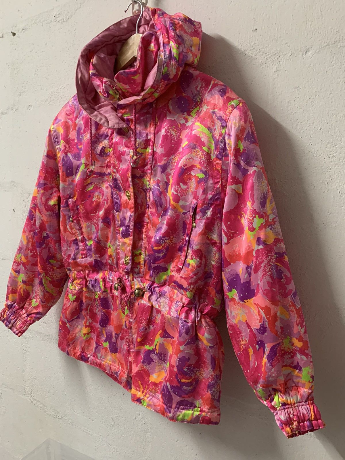 Ellesse × Japanese Brand Floral Fullprint Ski Jacket Eleesse Italy Size US M / EU 48-50 / 2 - 2 Thumbnail