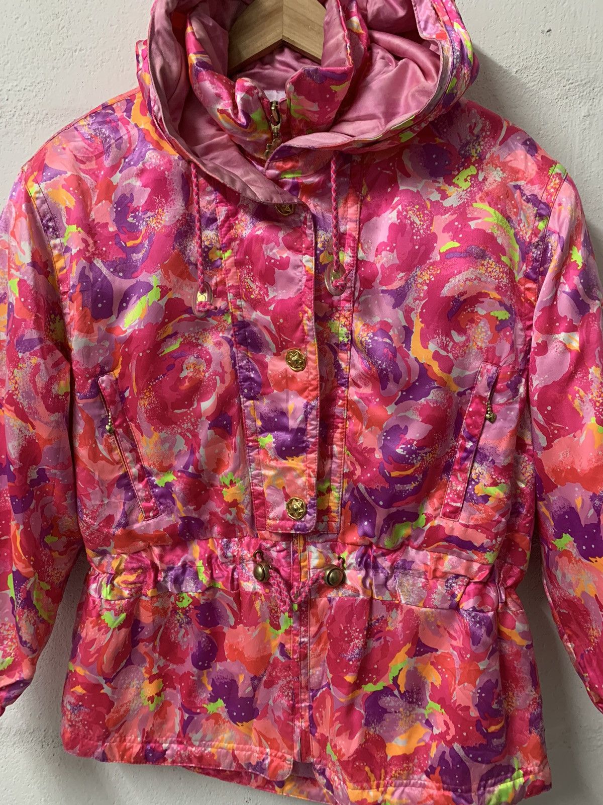 Ellesse × Japanese Brand Floral Fullprint Ski Jacket Eleesse Italy Size US M / EU 48-50 / 2 - 4 Thumbnail