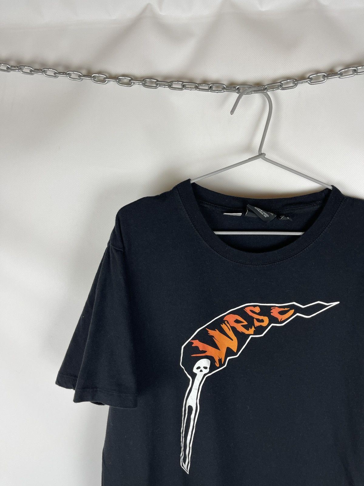WeSC WESC skateboard flame scythe death big logo tee shirt Size US L / EU 52-54 / 3 - 2 Thumbnail